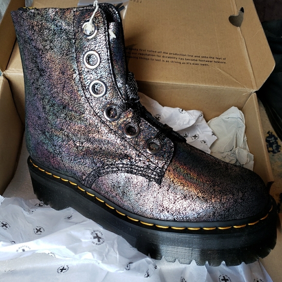 Dr. Martens Shoes - Dr. Martens Molly Iridescent Crackle